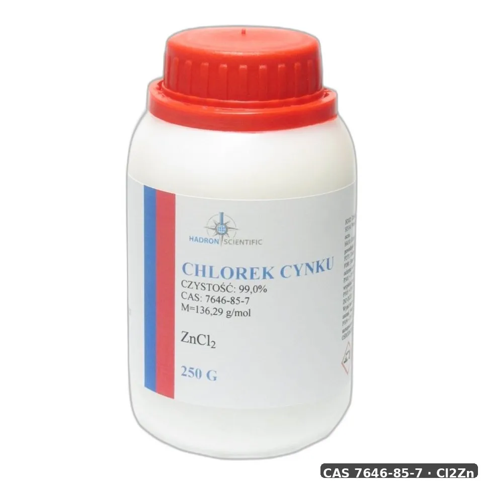 Chlorek Cynku - Czysty - 250 G — CAS 7646-85-7 — Cl2Zn — odczynnik chemiczny