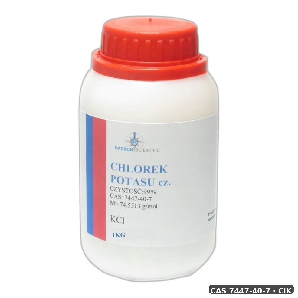 Chlorek Potasu — CAS 7447-40-7 — ClK — odczynnik chemiczny