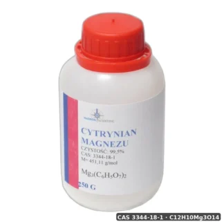 Cytrynian Magnezu Proszek 250 G – Odczynnik Do Zas — CAS 3344-18-1 — C12H10Mg3O14 — odczynnik chemiczny