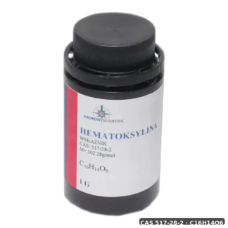 Hematoksylina - Barwnik/Wskaźnik - 1G — CAS 517-28-2 — C16H14O6 — odczynnik chemiczny