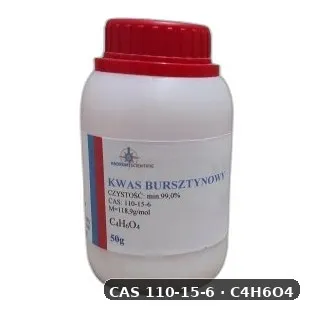 Kwas Butanodiowy — CAS 110-15-6 — C4H6O4 — odczynnik chemiczny