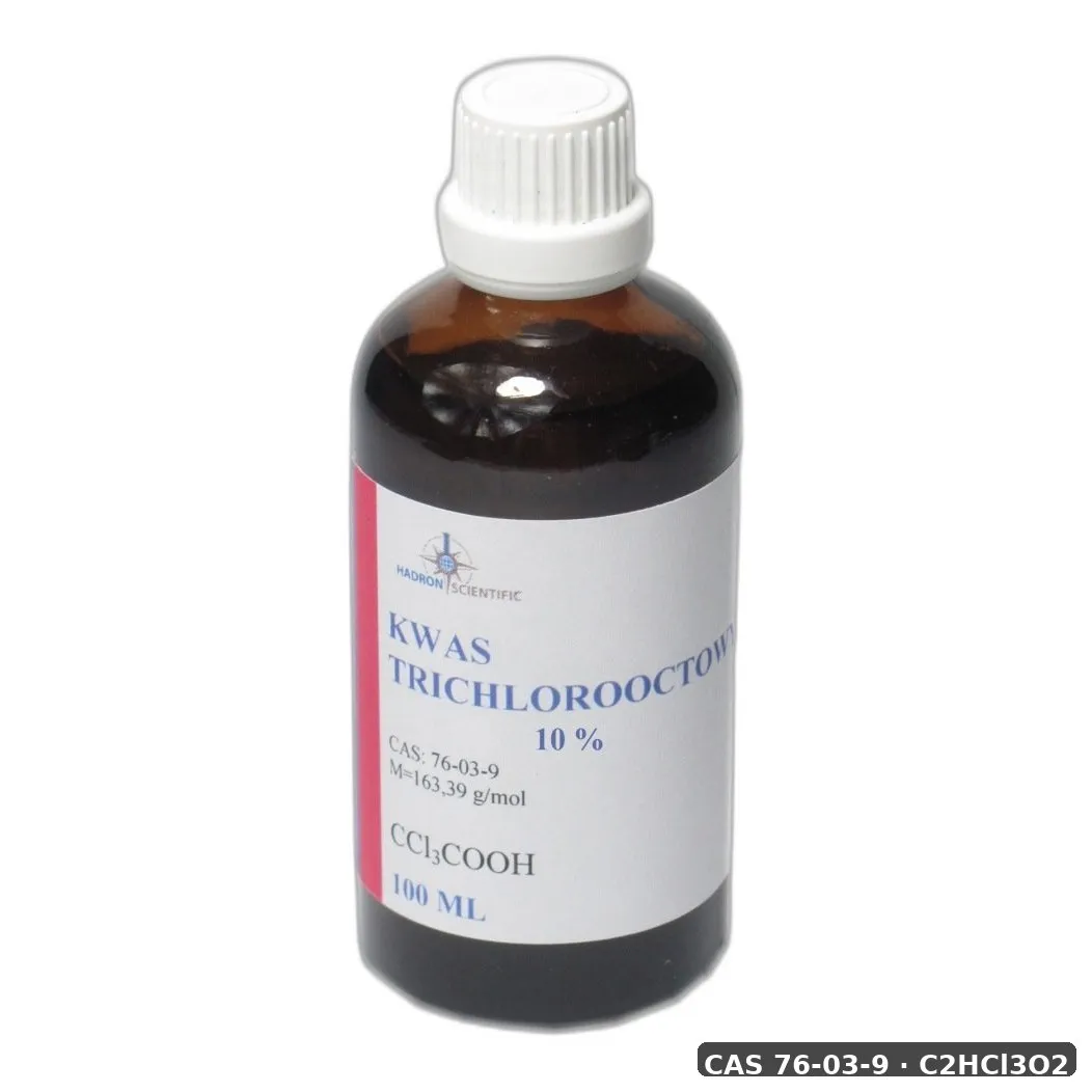 Kwas Trójchlorooctowy Tca 10% - 100Ml — CAS 76-03-9 — C2HCl3O2 — odczynnik chemiczny
