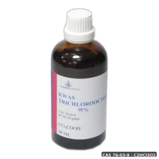Kwas Trójchlorooctowy Tca 10% - 50Ml — CAS 76-03-9 — C2HCl3O2 — odczynnik chemiczny