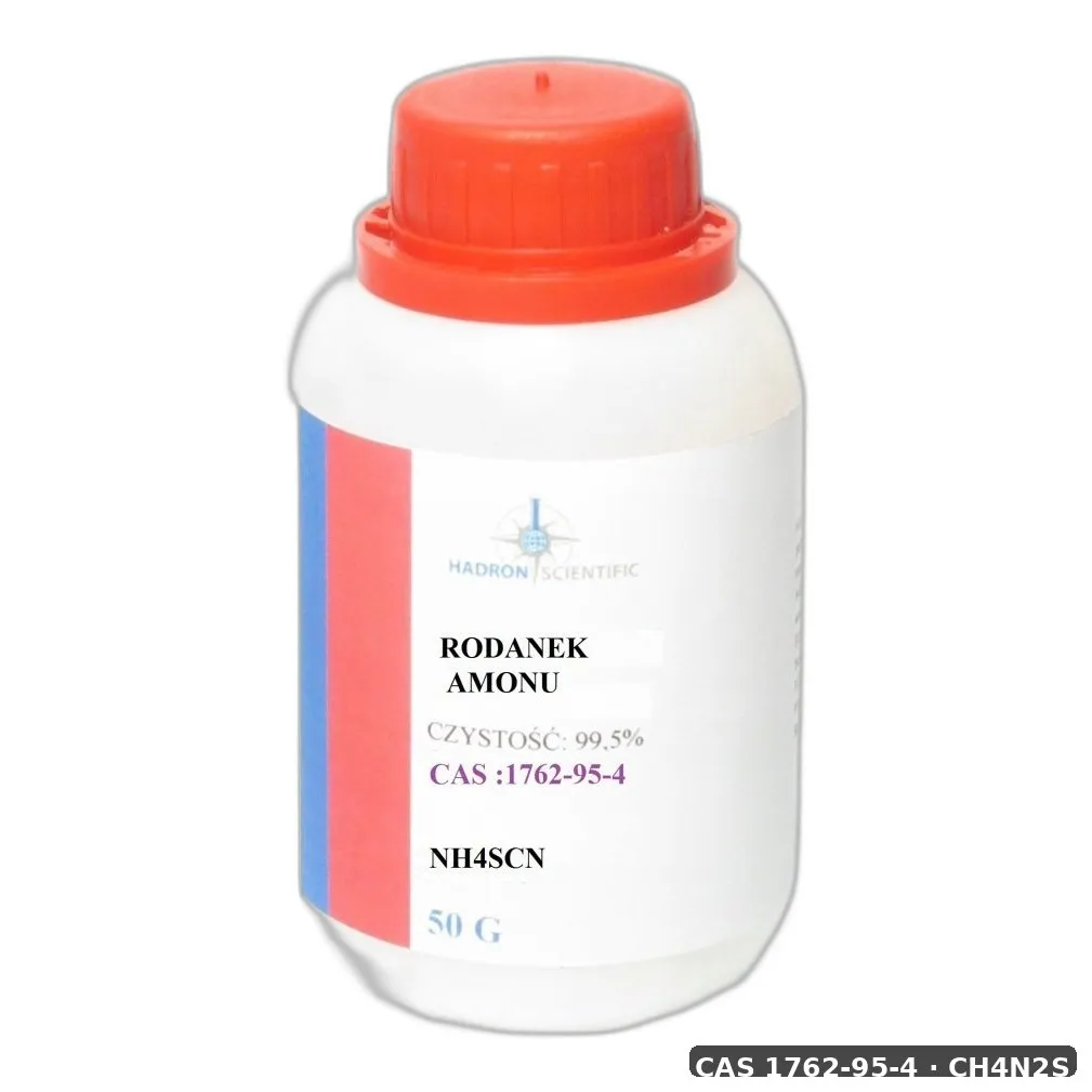 Rodanek Amonu - Czysty - 50 G — CAS 1762-95-4 — CH4N2S — odczynnik chemiczny