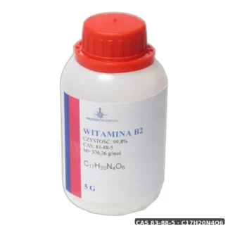 Witamina B2 ( Ryboflawina ) E101 -5G — CAS 83-88-5 — C17H20N4O6 — odczynnik chemiczny