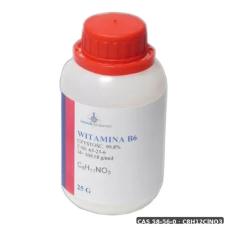 Witamina B6 -25G — CAS 58-56-0 — C8H12ClNO3 — odczynnik chemiczny