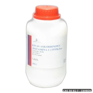 Kwas (5R)-[(1S)-1,2-Dihydroksyetylo]-3,4-Dihydroksyfuran-2(5H)-On — CAS 50-81-7 — C6H8O6 — odczynnik chemiczny