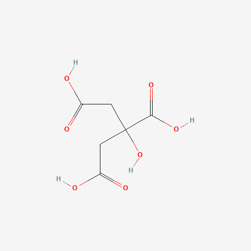 Szkielet 2D Kwas cytrynowy 1000 g, CAS 77-92-9, wzór C6H8O7