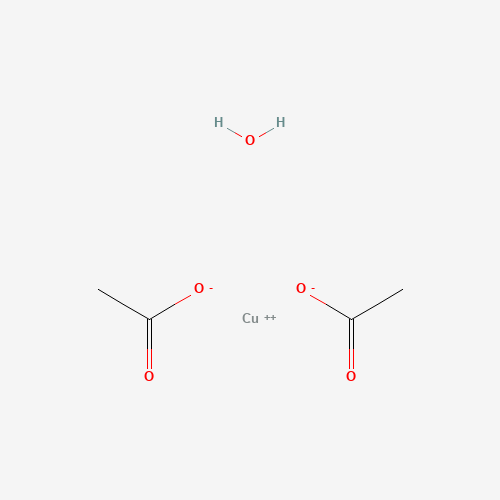 Szkielet 2D Octan miedzi monohydrat 100 g, CAS 6046-93-1, wzór C4H8CuO5