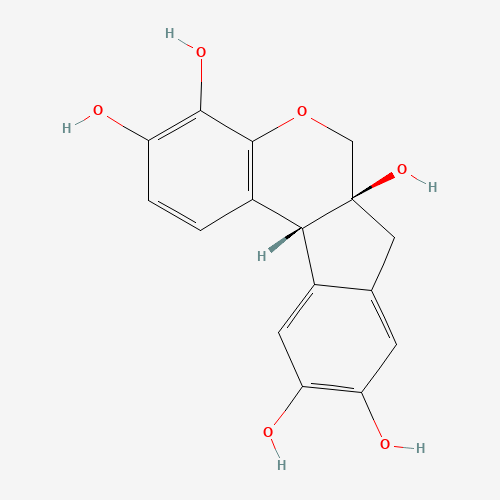 Szkielet 2D HEMATOKSYLINA, CAS 517-28-2, wzór C16H14O6