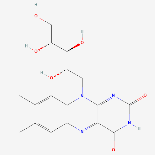 Szkielet 2D WITAMINA B2 ( RYBOFLAWINA ) E101 -5g, CAS 83-88-5, wzór C17H20N4O6